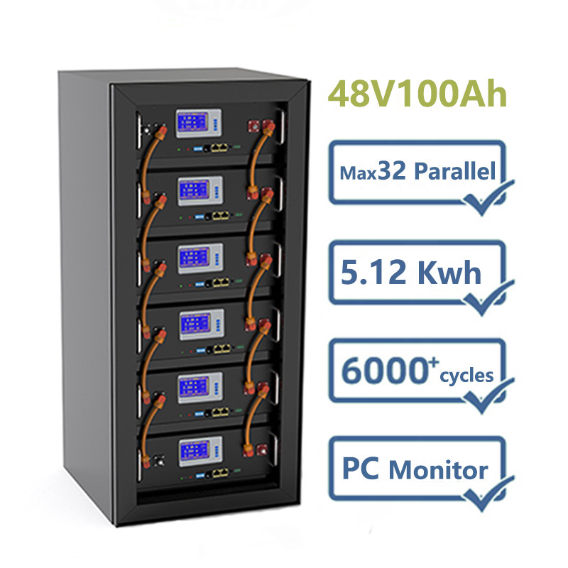5KW 10KWのSolar Energy貯蔵システムLiFePO4リチウム イオン隣酸塩電池のパック12V 48V 100Ah