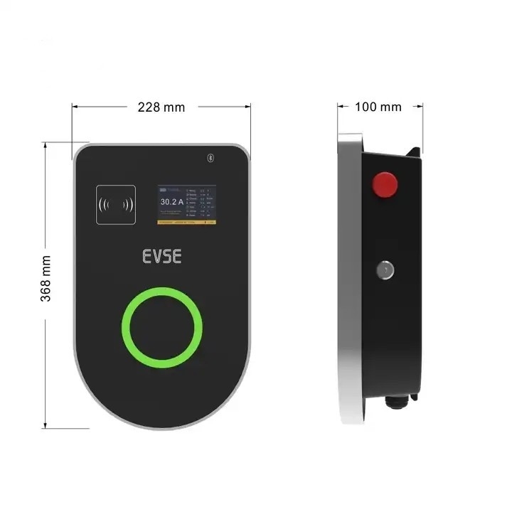 Wifi 4G 通信が付いている 32A EV 充電ステーション OCPP 1.6 スマート ウォールボックス 22KW