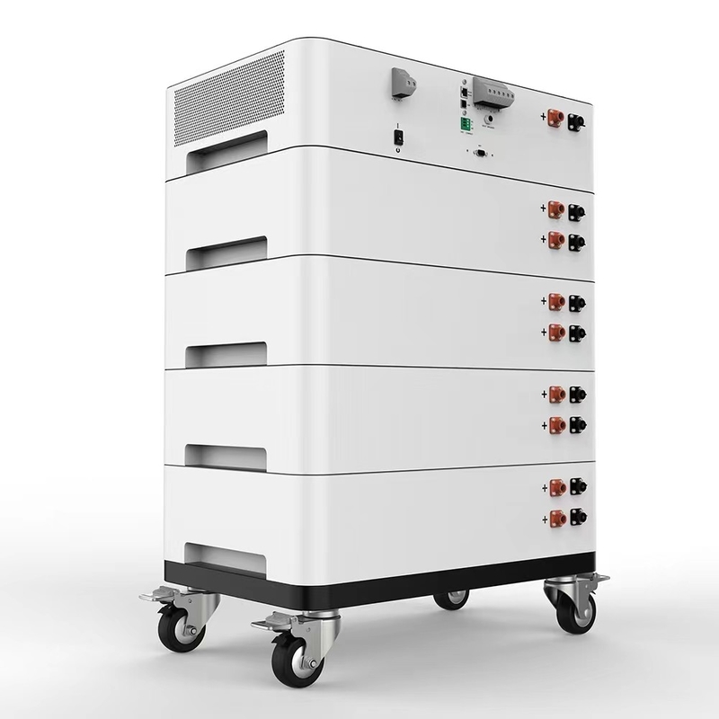 家庭用太陽エネルギー貯蔵システム 積み重ね可能なモジュラー グロワット 51.2v 10kwh 20kwh 30kwh 50kwh Lifepo4