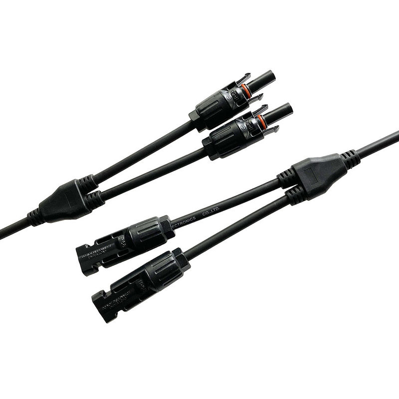 30cm太陽Yの枝コネクター2から1のIP68太陽電池パネルのケーブル コネクタ100g
