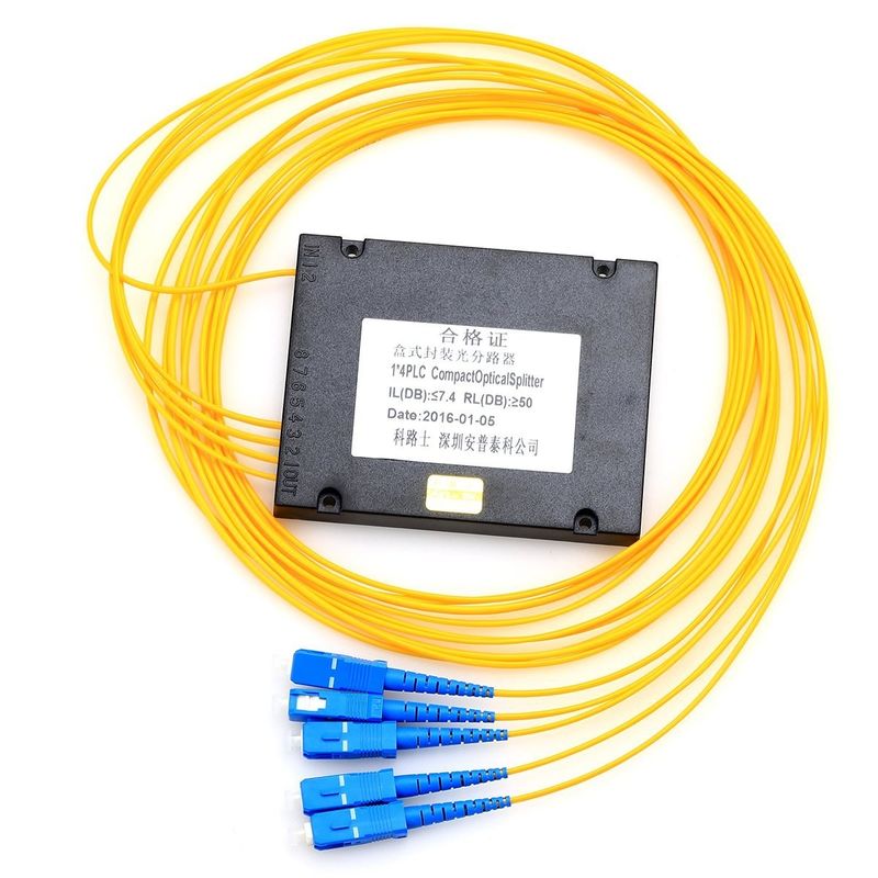 FTTB FTTH SC/UPC光ファイバーPLCのディバイダー1x8のABS箱のタイプ
