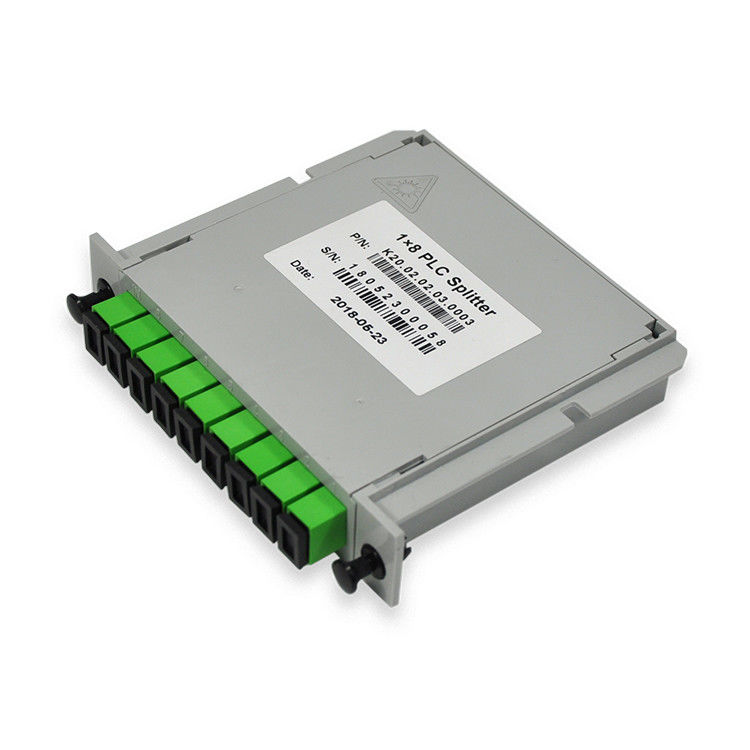 1m SC/APCの繊維光学PLCのディバイダー カセット1*8タイプDIN 1X8-PLC