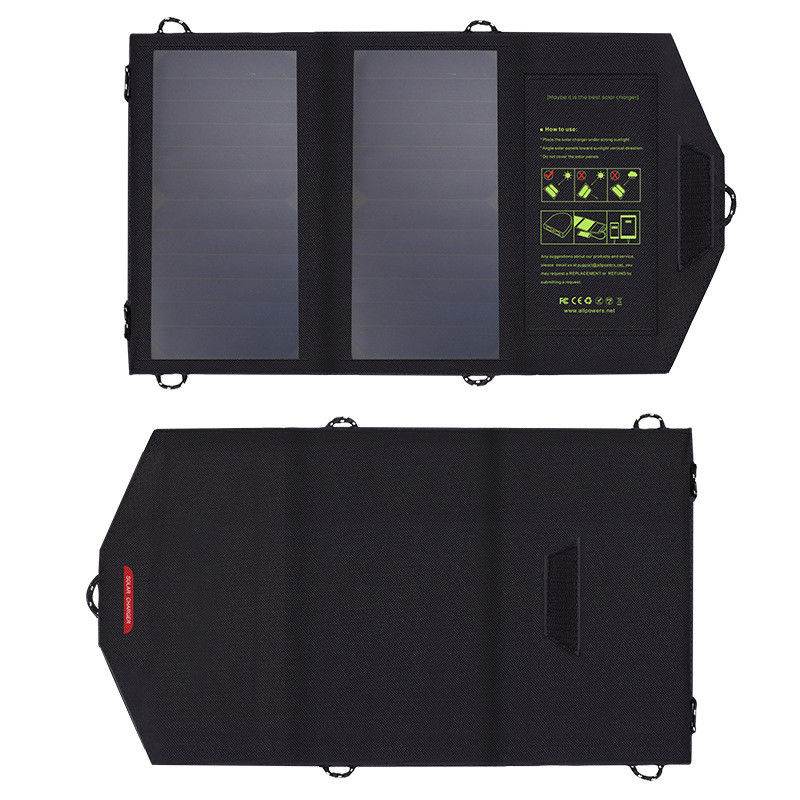 屋外の折る太陽PVのパネルの携帯電話の充電器携帯用5V 10W 300g