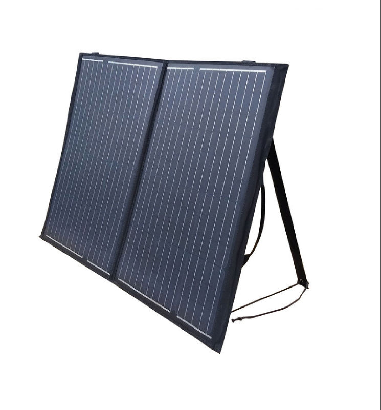 防水太陽PVのパネルの充電器二重100w 5V 2.1A USBのポータブル2の折りたたみ