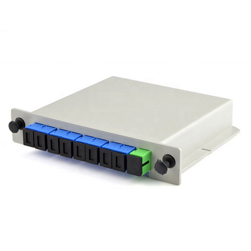DIN 1X8-PLC SC/UPCの繊維光学PLCのディバイダー1*8のタイプ1260nm-1650nmの波長