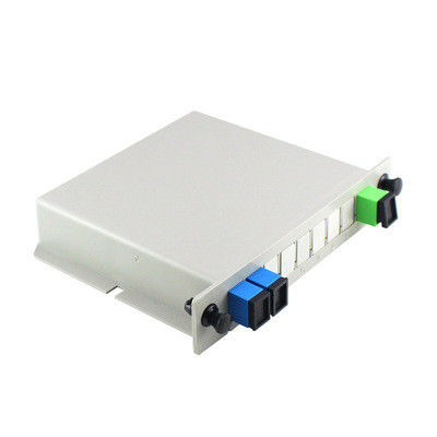 FTTX/FTTHネットワークのためのSC UPCの繊維光学PLCのディバイダーDIN 1X2 PLC