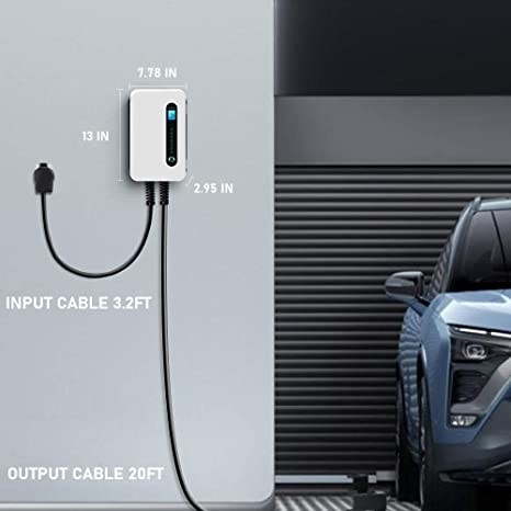 240V 9.6kW 40プラグが付いているAmpのレベル2のポータブルEVの充電器の場所