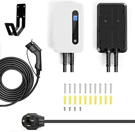 240V 9.6kW 40プラグが付いているAmpのレベル2のポータブルEVの充電器の場所