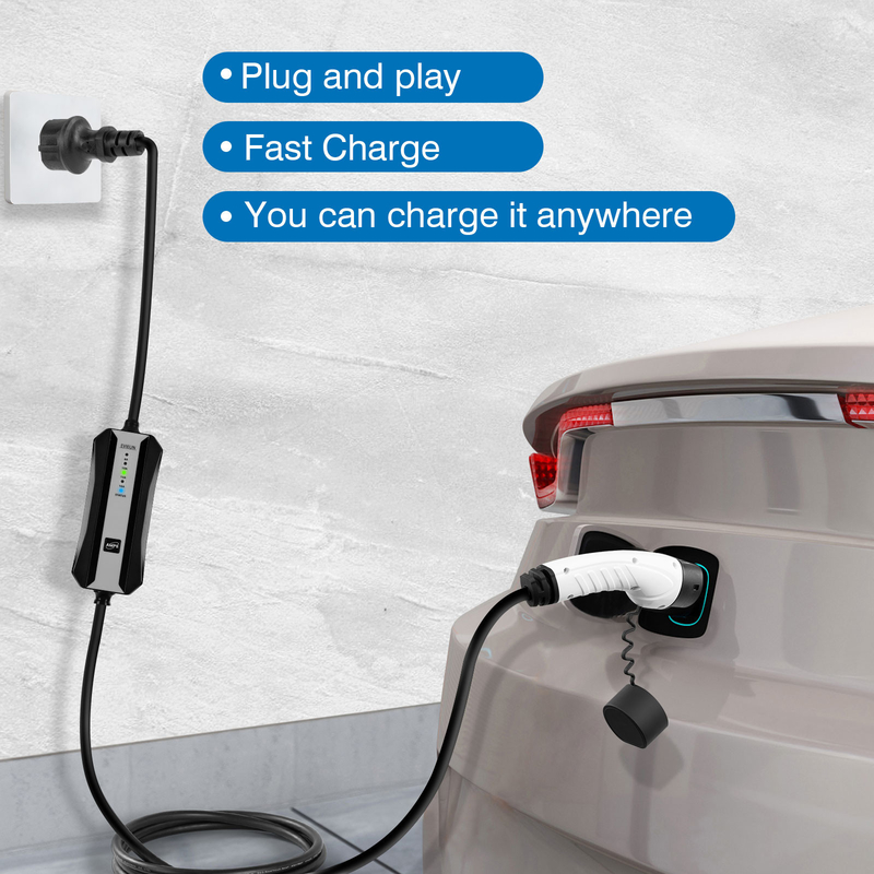 家のための携帯用電気自動車の充電器16A/32Aのタイプ2 （IEC 62196-2）の速い携帯用充電器