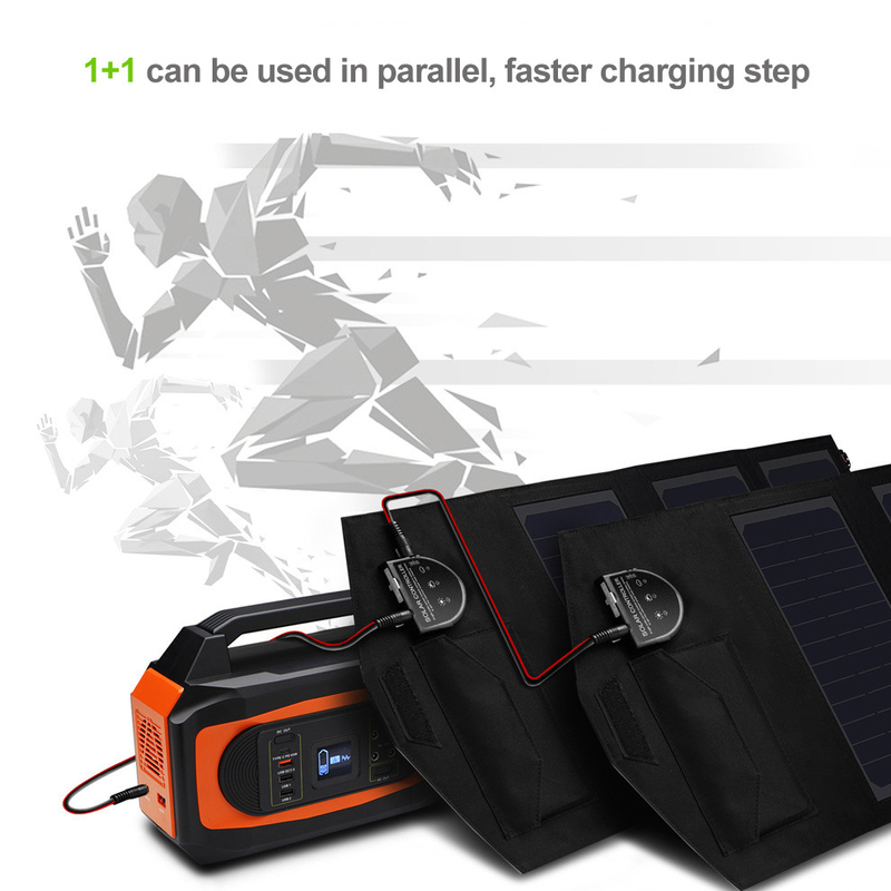 70W Solar Energyシステム折り畳み式の太陽電池パネルの充電器5V USBのパラレル ポートの多用性があるノート