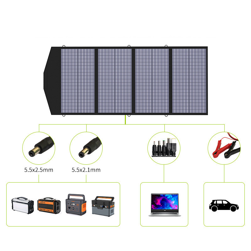 18VDC Solar Energyシステム200W太陽エネルギー電池との携帯用折り畳み式の太陽電池パネル4の折目