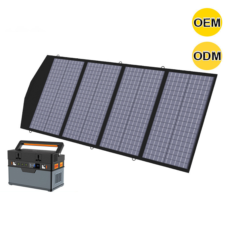 18VDC Solar Energyシステム200W太陽エネルギー電池との携帯用折り畳み式の太陽電池パネル4の折目