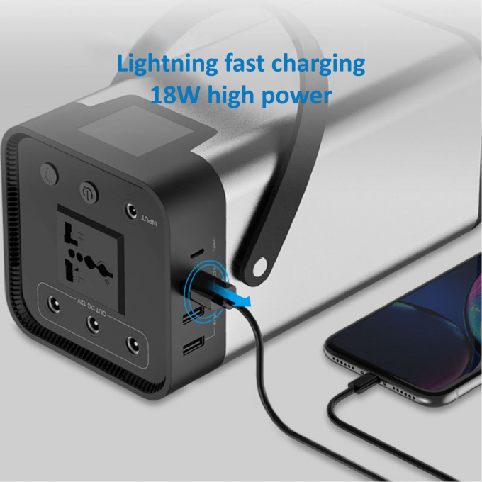 54000mahリチウム携帯用動力火車200W 220Vの商業太陽発電機 1